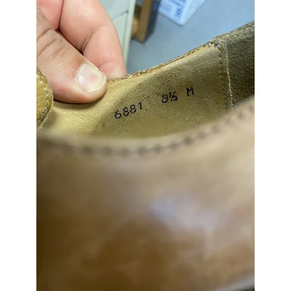 Mercanti Fiorentini Mens Size 8.5 M Wingtip 6881 Brown Mens‎ Dress Shoes
